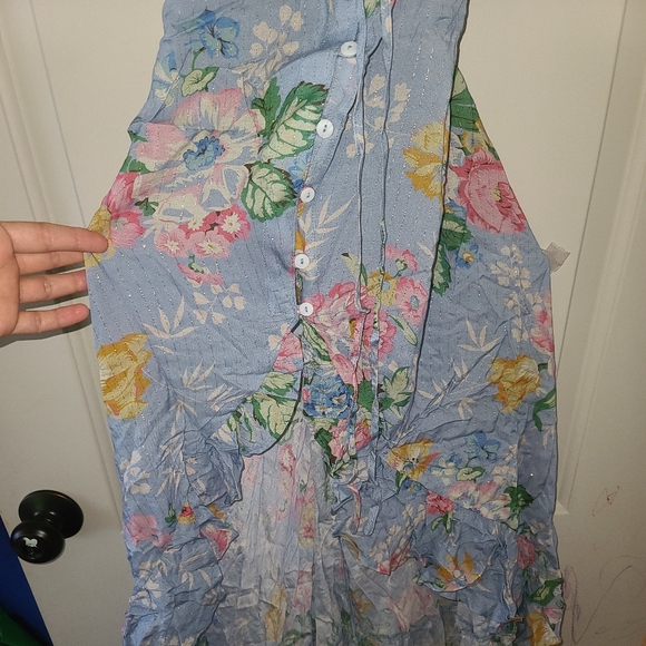 New Auguste Backless Delilah Bloom Dress Blue M 10 - Picture 11 of 13